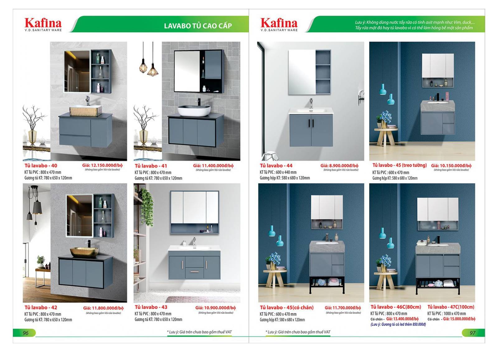 Bảng giá và Catalogue Thiết bị vệ sinh KAFFINA 2025 /Page 49